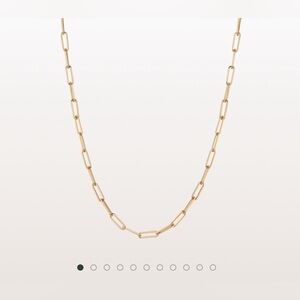 18 inch Aurate Large Gold Vermeil Paperclip Chain Necklace